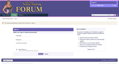Desktop Screenshot of forum.tranny-training.com